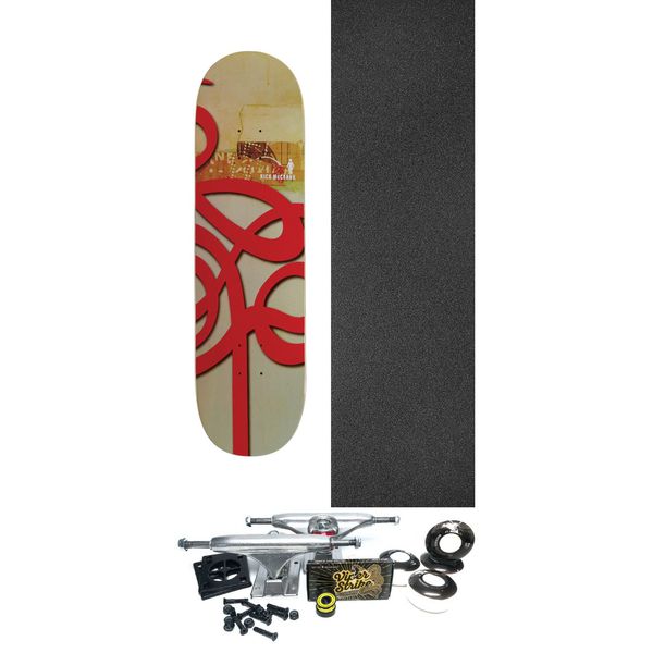 Girl Skateboards Rick McCrank Jenkins 30 Swirls Skateboard Deck - 8.5" x 31.875" - Complete Skateboard Bundle
